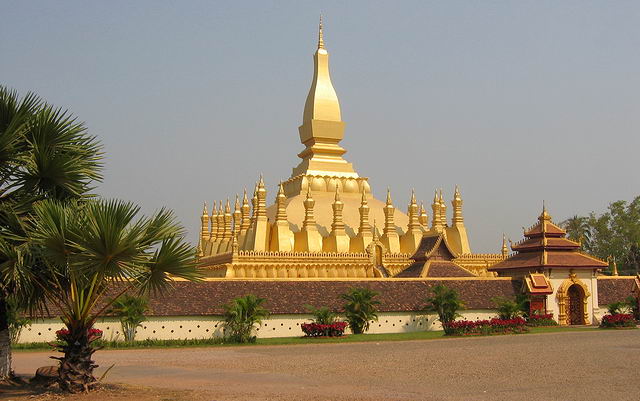 Zlat stupa. Symbol Laosu