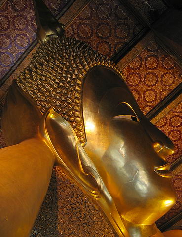 Hlava le?cho Budhy ve Wat Pho