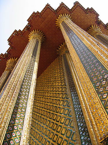 Zdoben st?n Wat Phra Kaew