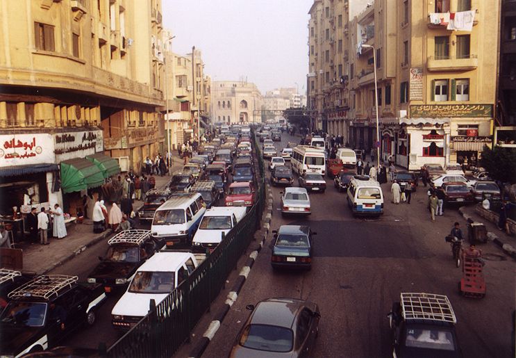 Dopravn tepna v Cairo