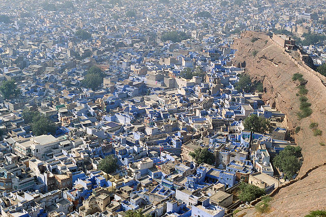 Pohledn na Jodhpur z pevnosti