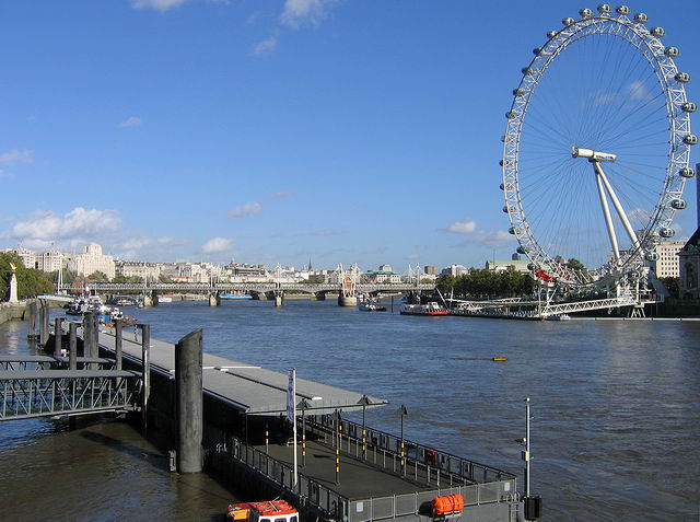 Thames River and Eye of London