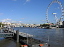 Thames River and Eye of London