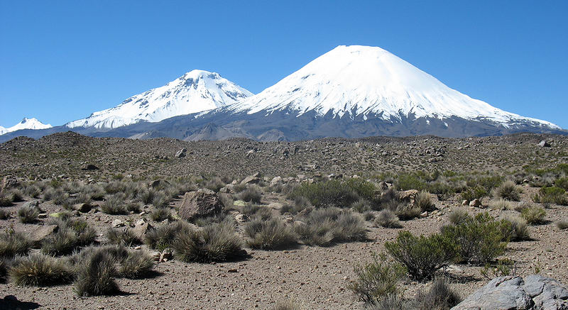 Vulkny Parinacota a Pomerape